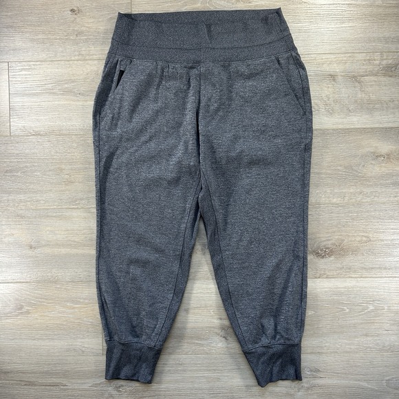 Athleta Pants - Athleta Women's Large Venice Jogger High Rise Pants Gray Pockets Workout Yoga